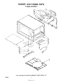 CABINET AND STIRRER Diagram and Parts List for MW3520XP1  Whirlpool Microwave