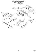 TOP VENTING PARTS, OPTIONAL PARTS Diagram and Parts List for RBS245PDS17  Whirlpool Wall Oven