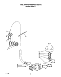 FILL AND OVERFILL Diagram and Parts List for KUDB220T5  KitchenAid Dishwasher