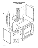 EXTERNAL OVEN Diagram and Parts List for FGP320VL1  Whirlpool Range