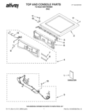 TOP AND CONSOLE PARTS Diagram and Parts List for BSG17BVANA0  Whirlpool Dryer
