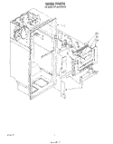 LINER Diagram and Parts List for ET18VKXSW00  Whirlpool Refrigerator