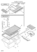 SHELF, OPTIONAL Diagram and Parts List for 4VET20NKGN00  Whirlpool Refrigerator
