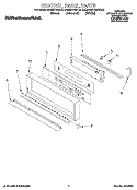 CONTROL PANEL, LIT/OPTIONAL Diagram and Parts List for KEBS277BBL0  KitchenAid Wall Oven