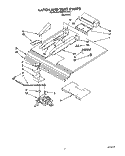 LATCH AND VENT Diagram and Parts List for KEBI141YBL2  KitchenAid Wall Oven
