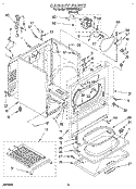 CABINET Diagram and Parts List for KGYE778BAL1  KitchenAid Dryer