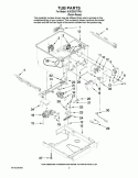 TUB PARTS Diagram and Parts List for KUDD03DTPA1  KitchenAid Dishwasher