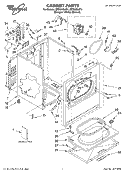 Part Location Diagram of LIT8530234 Whirlpool Literature Parts (Tech Sheet)