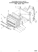 FREEZER DOOR Diagram and Parts List for 8ET20NKXAN01  Whirlpool Refrigerator