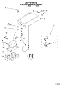UNIT PARTS Diagram and Parts List for EL03CCXRQ00  Whirlpool Refrigerator