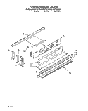CONTROL PANEL, OPTIONAL Diagram and Parts List for KEDT207YBL0  KitchenAid Range