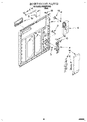 INNER DOOR Diagram and Parts List for DU980QPDB2  Whirlpool Dishwasher