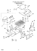 UPPER UNIT Diagram and Parts List for KSSS36FJX00  KitchenAid Refrigerator