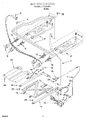 MANIFOLD Diagram and Parts List for TGS325GW1  Estate Range