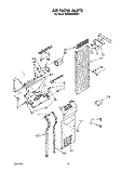 AIR FLOW Diagram and Parts List for KSSS42MAX01  KitchenAid Refrigerator