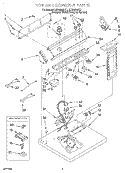 SECTION Diagram and Parts List for LER8858DQ1  Whirlpool Dryer