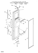 FREEZER DOOR Diagram and Parts List for GD27DFXFW01  Whirlpool Refrigerator