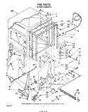 TUB , LITERATURE AND OPTIONAL Diagram and Parts List for DU9500XS0  Whirlpool Dishwasher