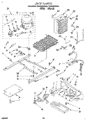UNIT Diagram and Parts List for RS22BRXDW01  Roper Refrigerator