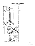 BRAKE AND DRIVE TUBE Diagram and Parts List for LA8580XWF2  Whirlpool Washer