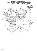 INTERNAL OVEN PARTS Diagram and Parts List for YKERA807PC02  KitchenAid Range