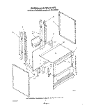 EXTERNAL OVEN Diagram and Parts List for SF305ESRW2  Whirlpool Range