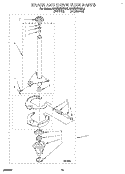 BRAKE AND DRIVE TUBE Diagram and Parts List for KAWE870BWH0  KitchenAid Washer