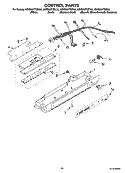 CONTROL PARTS Diagram and Parts List for KSRS25FTWH03  KitchenAid Refrigerator