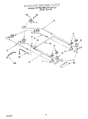 COOKTOP BURNER Diagram and Parts List for KGRT500FAL0  KitchenAid Range