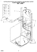 DRYER SUPPORT AND WASHER HARNESS Diagram and Parts List for LTG6234AN2  Whirlpool Washer Dryer Combo