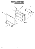 FREEZER DOOR PARTS Diagram and Parts List for KTRA22EMSS04  KitchenAid Refrigerator