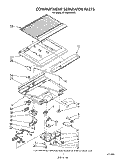 COMPARTMENT SEPARATOR Diagram and Parts List for ET16AKXSW03  Whirlpool Refrigerator