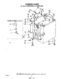 CABINET Diagram and Parts List for LA7005XMW0  Whirlpool Washer