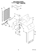 AIR FLOW PARTS, OPTIONAL PARTS (NOT INCLUDED) Diagram and Parts List for 7GS2SHEXPQ04  Whirlpool Refrigerator