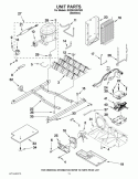 UNIT PARTS Diagram and Parts List for GS2KVAXVS03  Whirlpool Refrigerator