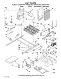 UNIT PARTS Diagram and Parts List for KSRG25FVMS05  KitchenAid Refrigerator
