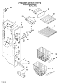 Part Location Diagram of 2223708 Whirlpool TRACK, BASKET-DUAL (RIGHT)