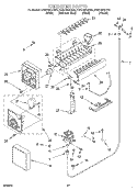ICEMAKER Diagram and Parts List for KSSP36QHT00  KitchenAid Refrigerator