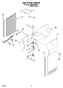 AIR FLOW PARTS Diagram and Parts List for KSRB25FRBX02  KitchenAid Refrigerator