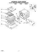INTERNAL OVEN PARTS Diagram and Parts List for KEBC247KBL04  KitchenAid Wall Oven