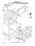 LINER PARTS Diagram and Parts List for G9RXXFMWQ00  Whirlpool Refrigerator