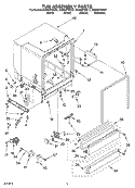 Part Location Diagram of WPW10082780 Whirlpool Panel