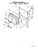 FREEZER DOOR Diagram and Parts List for ET25DQRBW00  Whirlpool Refrigerator