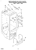 REFRIGERATOR LINER Diagram and Parts List for ED25DQXBB01  Whirlpool Refrigerator