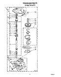 GEARCASE Diagram and Parts List for TAWL680WW1  Estate Washer
