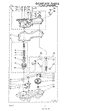 GEARCASE Diagram and Parts List for LC4900XMW0  Whirlpool Washer