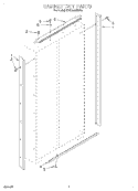 CABINET TRIM Diagram and Parts List for KSSS42QDX03  KitchenAid Refrigerator