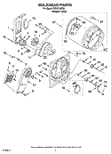 BULKHEAD PARTS, OPTIONAL PARTS (NOT INCLUDED) Diagram and Parts List for RES7745RQ0  Roper Dryer