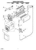 ICEMAKER PARTS Diagram and Parts List for GT1SHWXPQ01  Whirlpool Refrigerator