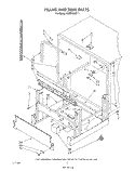 FRAME AND TANK Diagram and Parts List for 4KUDA22ST1  KitchenAid Dishwasher